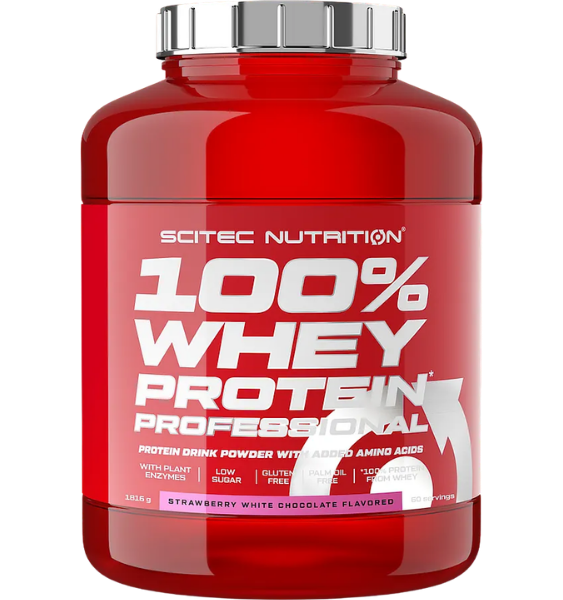 Scitec 100% Whey Protein Professional Strawberry White Chocolate 1816 g