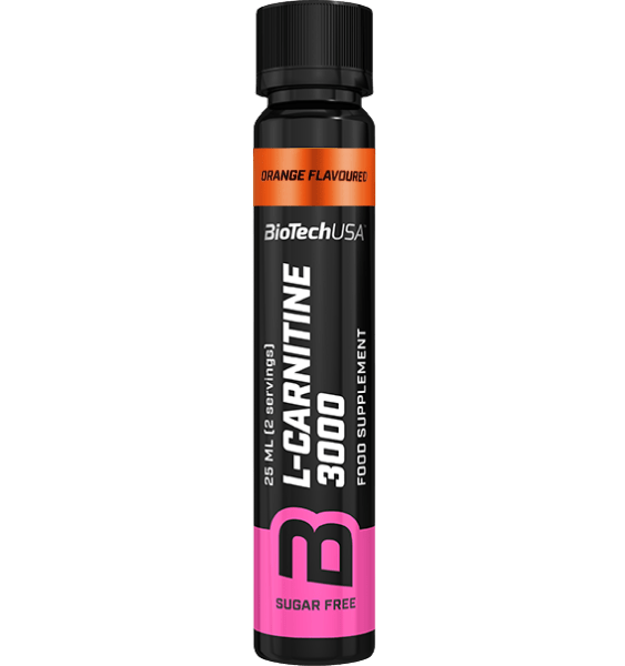 BioTech L-Carnitine Amp 3000mg Orange 25 ml