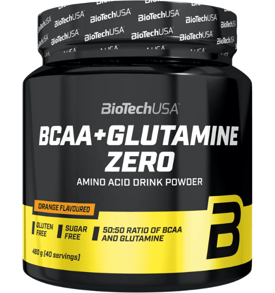 BioTech BCAA+Glutamine Zero Orange 480 g