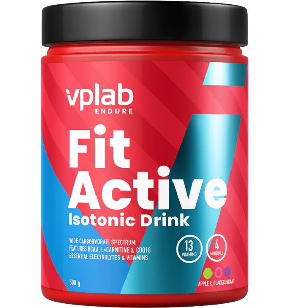 VPLab Nutrition FitActive Isotonic Drink Apple and Blackcurrant 500 g