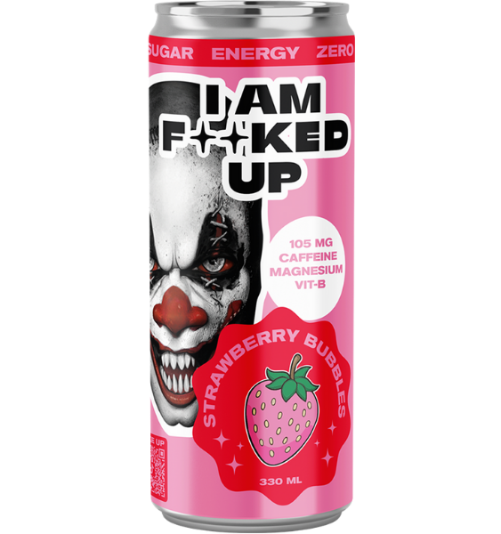 Swedish Supplements I Am F*cked Up Drink Strawberry Bubbles (BB 2026-12-03) 330 ml