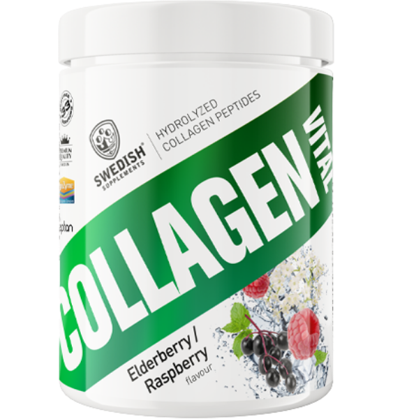 Swedish Supplements Collagen Vital Elderberry-Raspberry 400 g