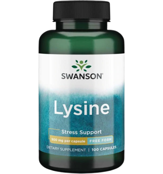 Swanson Lysine 500mg 100 kap