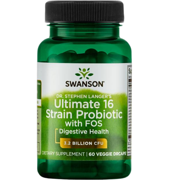Swanson Ultimate 16 Strain Probiotic with FOS 60 kap