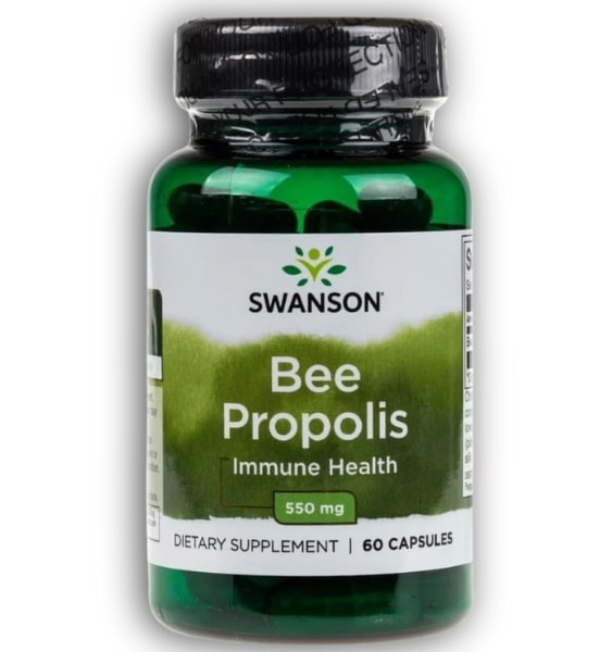 Swanson Bee Propolis 550 mg 60 caps