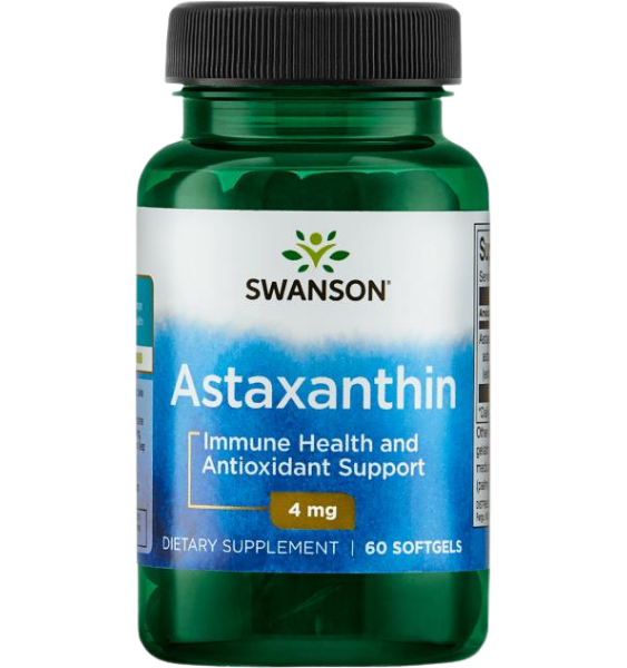 Swanson Astaxanthin 4mg 60 kap