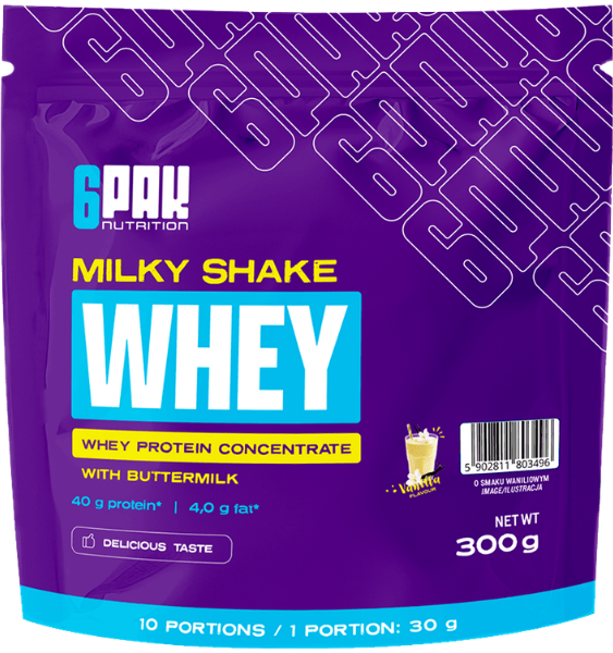 6PAK Nutrition Milky Shake Whey Vanilla 300 g