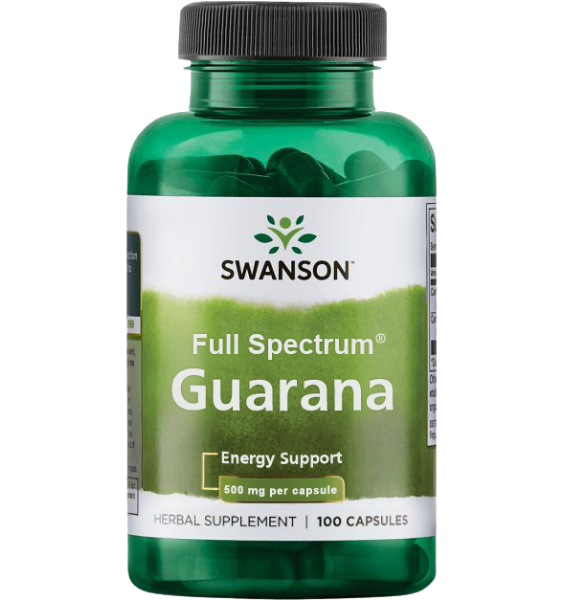 Swanson Guarana 500mg 100 kap