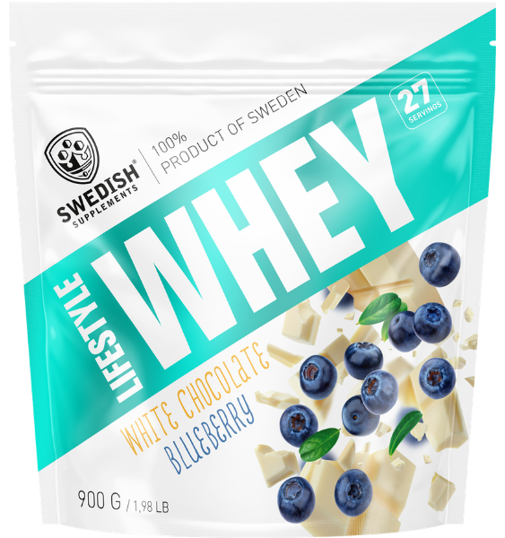 Swedish Supplements Lifestyle Whey White Chocolate Blueberry 900 g