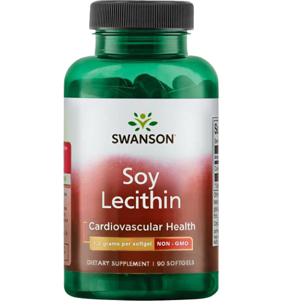 Swanson Soy Lecithin 1200mg 90 kap