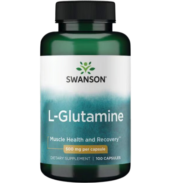 Swanson L-Glutamine 500mg 100 kap