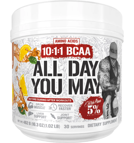 5% Nutrition - Rich Piana All Day You May Southern Sweet Tea 462 g