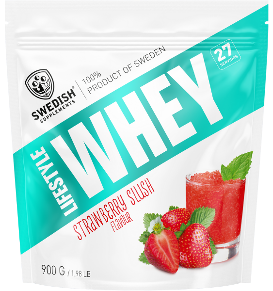 Swedish Supplements Lifestyle Whey Strawberry Slush 900 g