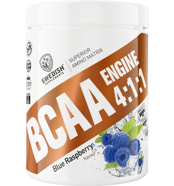 Swedish Supplements BCAA Engine 4:1:1 Blue Raspberry 400 g