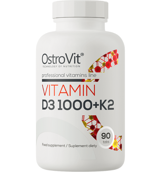 OstroVit Vitamin D3 1000 IU + K2 90 tab