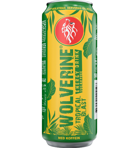 Wolverine Wolverine Energy Drink Sugarfree Sugarfree Tropical Blast 500 ml