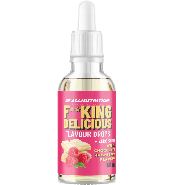 Allnutrition FITKING Delicious Flavour drops White Chocolate Raspberry 50 ml