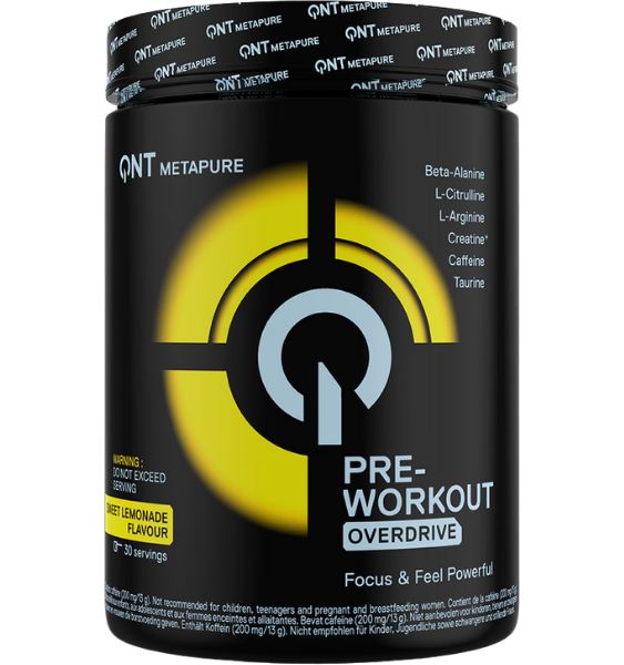 QNT Preworkout Overdrive Lemonade 390 g