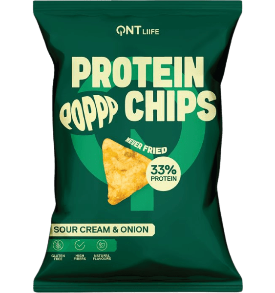 QNT Protein Chips Sour Cream & Onion 50 g