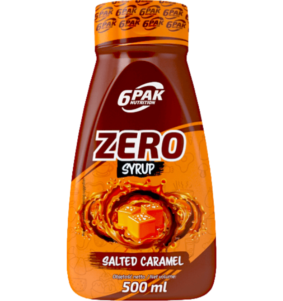 6PAK Nutrition Zero Syrup Salted Caramel 500 ml
