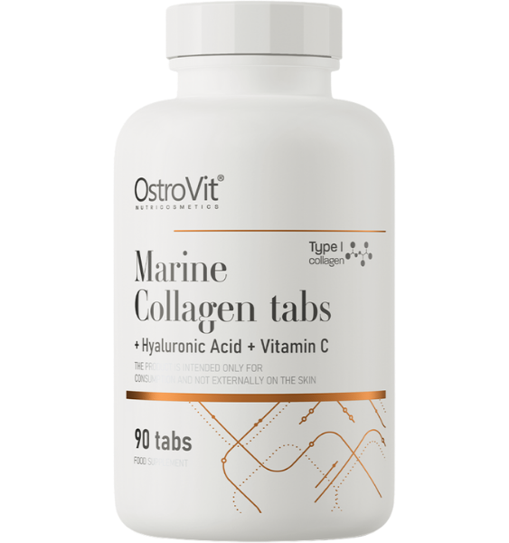 OstroVit Marine Collagen + Hyaluronic Acid + Vitamin C 90 tab