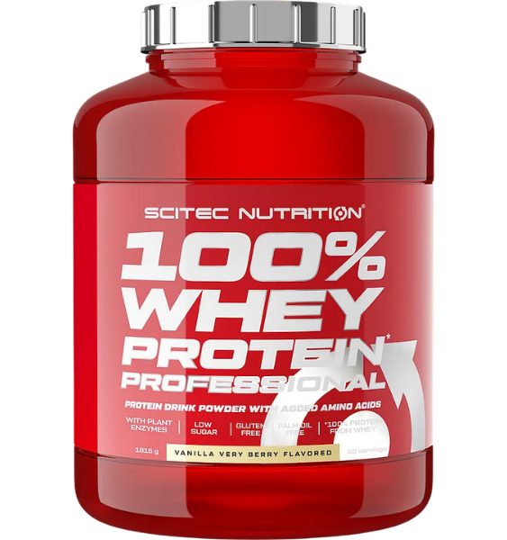 Scitec 100% Whey Protein Professional Vanilla Very Berry 1816 g