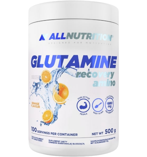 Allnutrition Glutamine recovery amino Orange 500 g