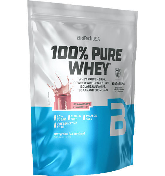 BioTech 100% Pure Whey Strawberry 900 g