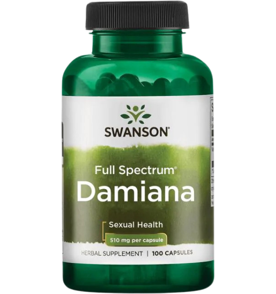 Swanson Damiana Leaves 510 mg 100 caps