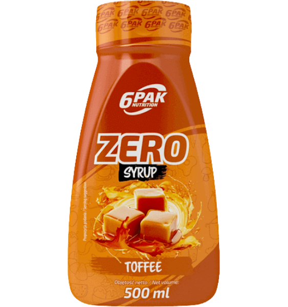 6PAK Nutrition Zero Syrup Toffee 500 ml