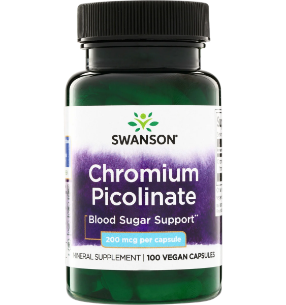 Swanson Chromium Picolinate 200mcg 100 kap
