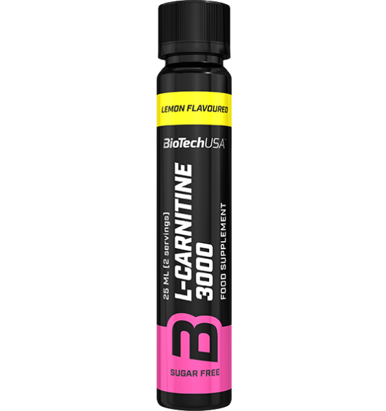 BioTech L-Carnitine Amp 3000mg Lemon 25 ml