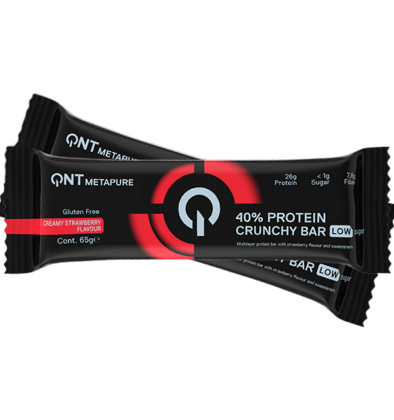 QNT 40% Protein Crunchy Bar Strawberry 65 g