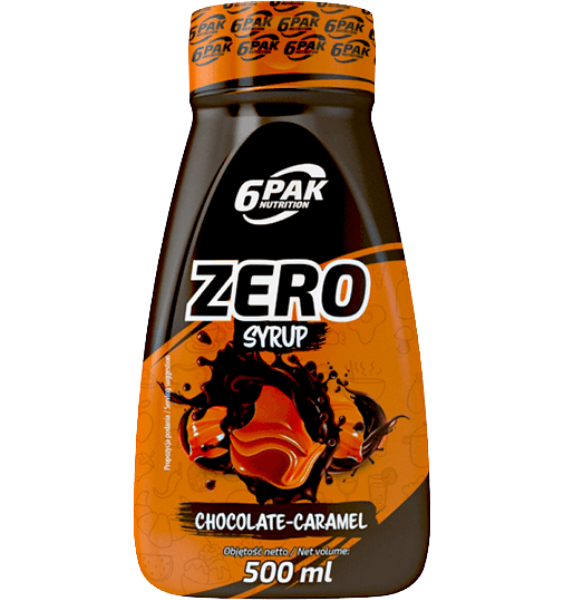6PAK Nutrition Zero Syrup Chocolate - Caramel 500 ml
