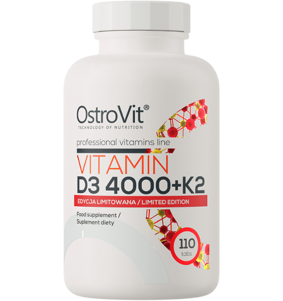 OstroVit Vitamin D3 4000 IU + K2 110 tab