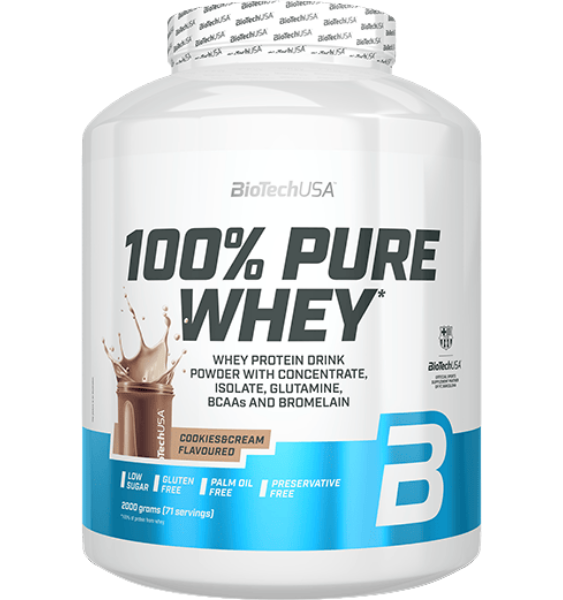 BioTech 100% Pure Whey Cookies & Cream 2000 g