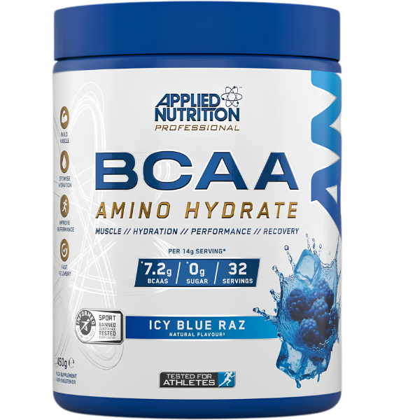 Applied Nutrition BCAA Amino Hydrate Icy Blue Raz 450 g