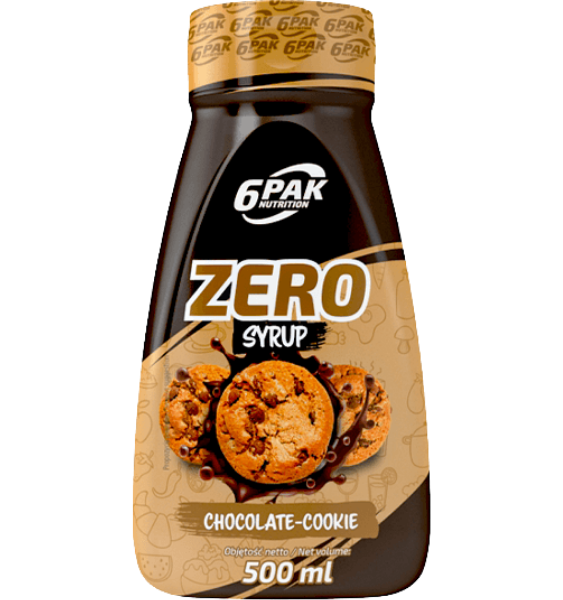 6PAK Nutrition Zero Syrup Chocolate Cookie 500 ml