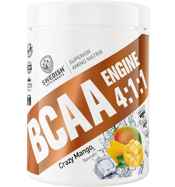 Swedish Supplements BCAA Engine 4:1:1 Crazy Mango 400 g