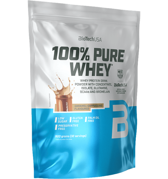 BioTech 100% Pure Whey Caramel-Capuccino 900 g