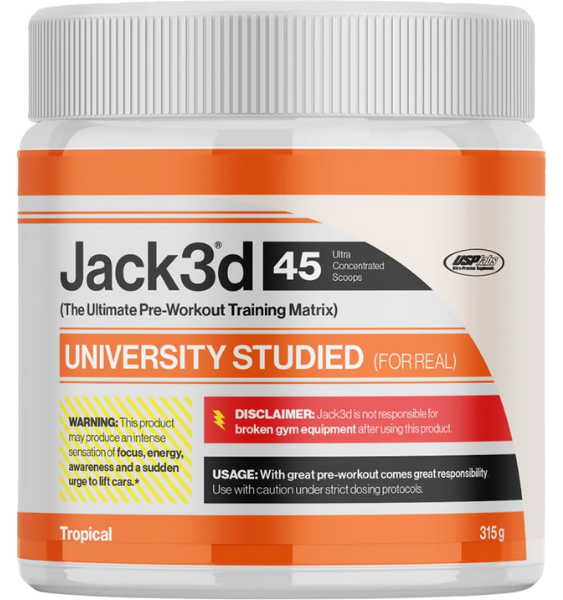 USPlabs Jack3d Advanced Pre-workout Tropical 315 g