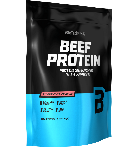 BioTech Beef Protein Strawberry 500 g