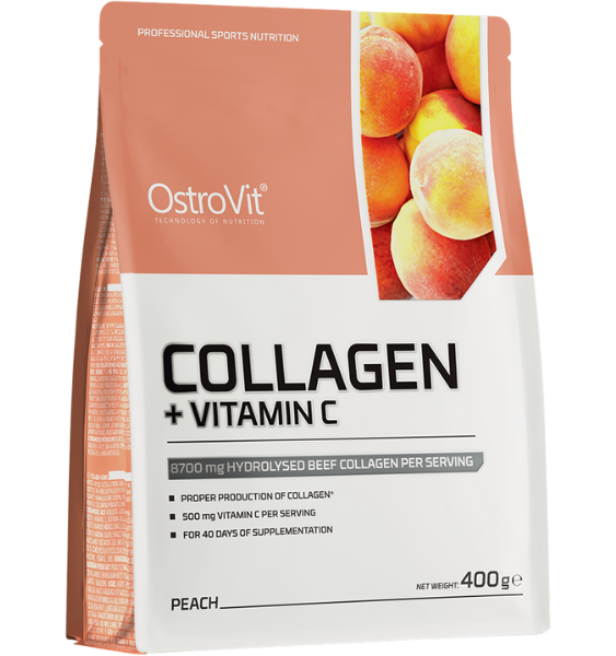 OstroVit Collagen + Vitamin C Peach 400 g