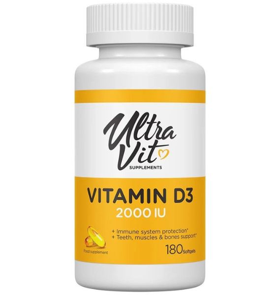 VPLab Nutrition UltraVit Vitamin D3 2000 IU 180 kap