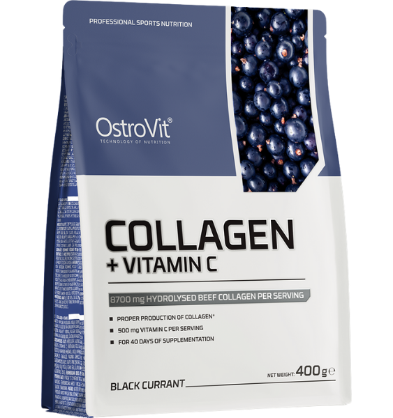 OstroVit Collagen + Vitamin C Black Currant 400 g