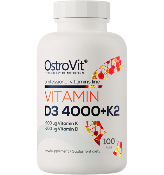 OstroVit Vitamin D3 4000 IU + K2 100 tab