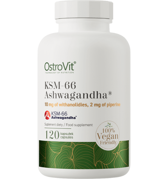 OstroVit KSM-66 Ashwagandha® VEGE 120 kap