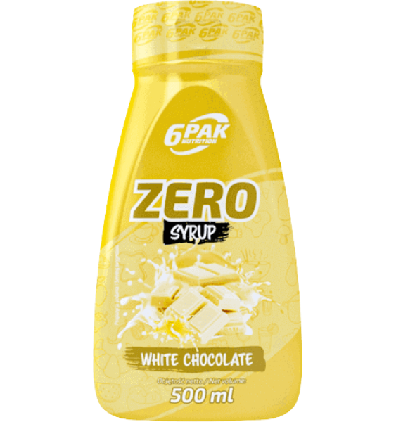 6PAK Nutrition Zero Syrup White Chocolate 500 ml