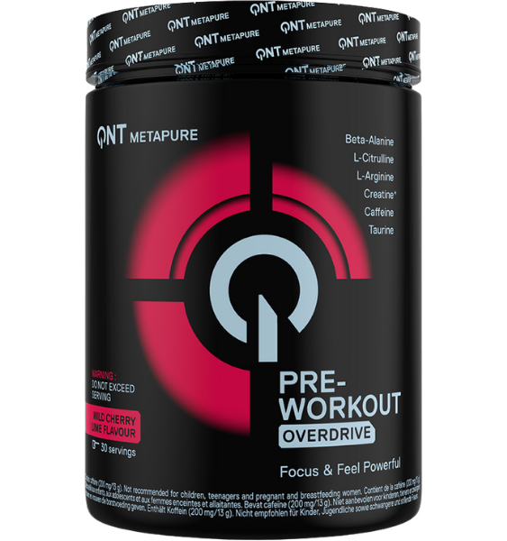 QNT Preworkout Overdrive Cherry-Lime 390 g