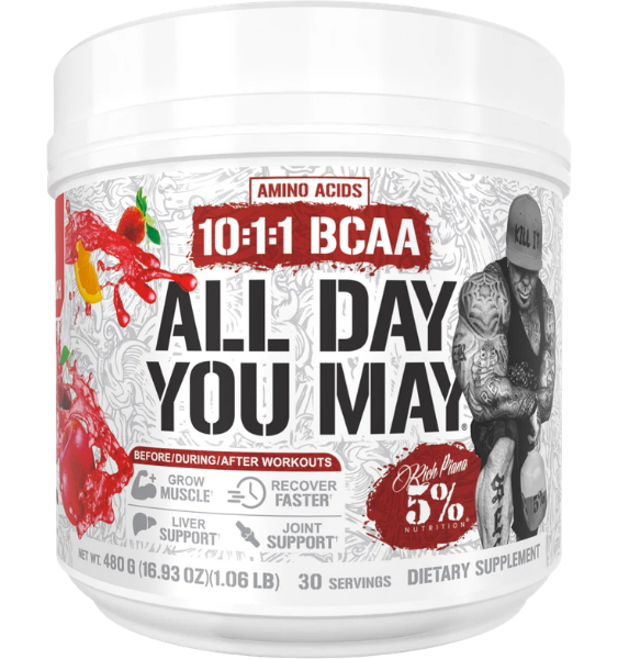 5% Nutrition - Rich Piana All Day You May Fruit Punch 480 g